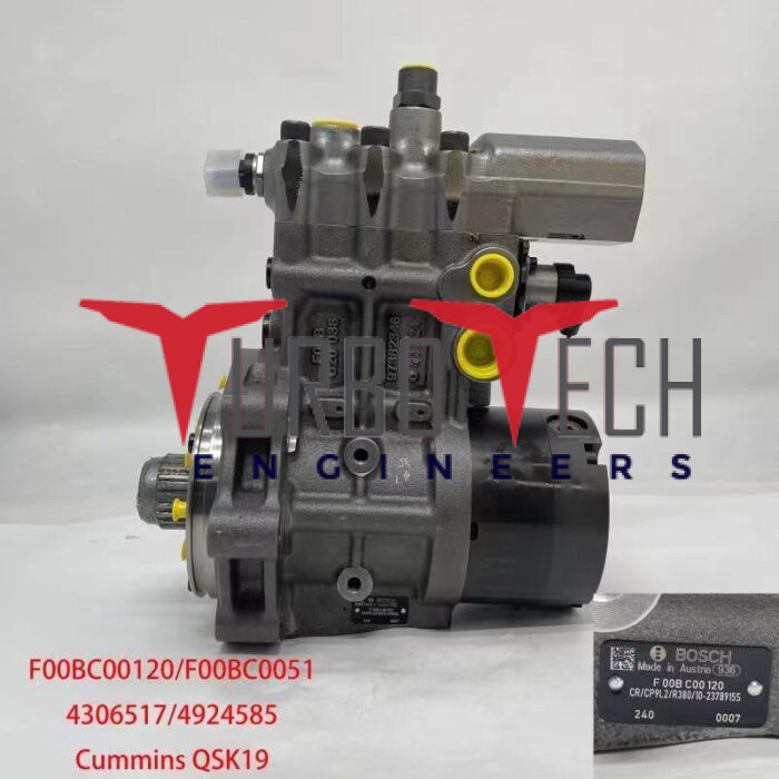 BOSCH COMMON RAIL FUEL INJECTION PUMP 4306517, F00BC00016, F00BC00051 SUITABLE FOR CUMMINS QSK ENGINES