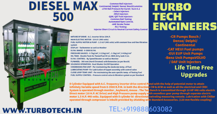 Codemaster Mini Fuel Injector Test Bench with Flow meter, common rail ...