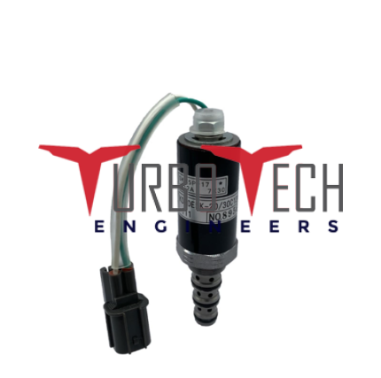 Proportional Solenoid Valve YB35V00004F1, KDRDE5K- 20/30C12A-111 BLUE SPOT For Kobelco SK120