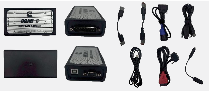 Engine Data Link Inline 6 Data Link Adapter Diagnostic Tool 3165033 For Cummins Engine ...